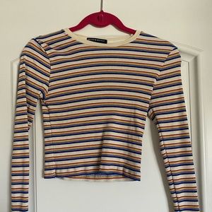 Striped Brandy Melville Crop